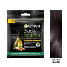 Garnier Black Naturals Hair Color 3 Brown Black Pack of 6 Ammonia Free. Hair Dye price