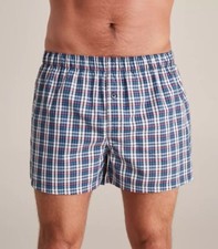 3/6 Pack Men's Woven Boxers  "Cotton~ Tag less"   Size: S ~ 4XL Men's Boxer price