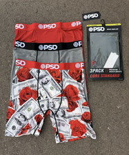 PSD Core Standard Men's Boxer Briefs 3-Pack XL Multicolor Money Rose Print Men's Boxer price
