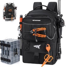 KastKing BaitSpace Fishing Tackle Backpack 50L w/ Bait Binder & Rod Holders OB Fishing Accessory price