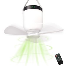 Camping Accessories Fan with Light - Portable Rechargeable Tent Fan with 8000... Camping Accessory price