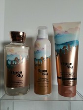3 Bath And Body Works OPEN SKY Body Cream Shower Gel & Cleansing Body Mousse Shower Gels and Bath Foams price