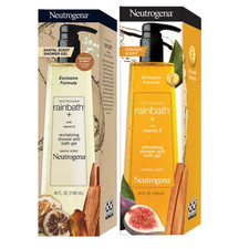 New Neutrogena Rainbath Refreshing Shower and Bath Gel 40 Oz & Santal SCENT Shower Gels and Bath Foams price