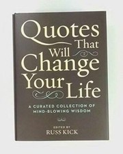Quotes That Will Change Your Life - Hardcover - VERY GOOD Reference Books price