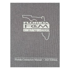FLORIDA CONTRACTORS MANUAL 2025 EDITION Reference Books price