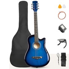Ktaxon Beginner Acoustic Guitar, Basic Starter Kit Gig With Bag Tuner Strap Capo Acoustic Guitars price