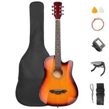 New Ktaxon 38in Beginner Wood Acoustic Guitar Strap for Student Beginner Gift US Acoustic Guitars price