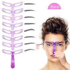 8-in-1 Eyebrow Stencil Brow Stamp Template Reusable Makeup Tools Set Eyebrow Makeup price