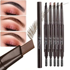 Waterproof Eyebrow Pencil Retractable Brow Pen Fine Tip Spoolie Brush for Women Eyebrow Makeup price