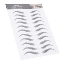Long Lasting Eyebrow Transfer Sticker Waterproof For Women (BLACK-10) Eyebrow Makeup price