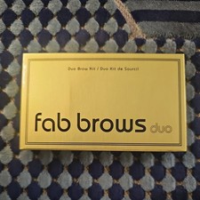 Fab Brows Duo Eyebrow Kit Powder & Brow Brush DARK BROWN. New In Box Eyebrow Makeup price