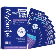 MySmile Teeth Whitening Strips 14pcs Non Sensitive Enamel-Safe Non-Slip 7 Days Teeth Whiteners price