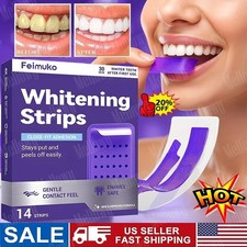 Purple Teeth Whitening Strips – Peroxide Free & Enamel-Safe, 14 Count 2026-NEW Teeth Whiteners price