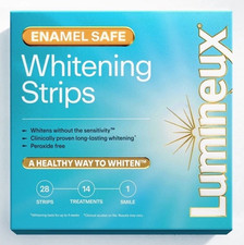 Lumineux Enamel Safe Peroxide-Free Teeth Whitening Strips, Coconut, 28 (14) Teeth Whiteners price