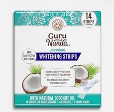GuruNanda Premium Coconut Oil Teeth Whitening Strips (14 strips / 7 treatments) Teeth Whiteners price