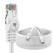 CAT6 Patch Cable 500mhz Ethernet Internet Network Router LAN RJ45 UTP WHITE LOT Network Cable price