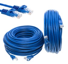 CAT6 Ethernet Patch Cord RJ-45 LAN Network Cable Blue 25FT- 200FT Multi-Pack LOT Network Cable price