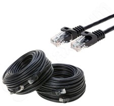 CAT6 Ethernet Patch Cord RJ45 LAN Network Cable Black 25FT- 200FT Multi-Pack LOT Network Cable price