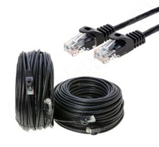 CAT5e Ethernet Patch Cable RJ-45 Internet Cord Black 25FT - 200FT Multi-Pack LOT Network Cable price
