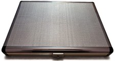 BACKGAMMON SET IN STAINLESS METAL TRAVEL CASE Backgammon price