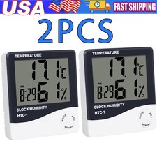 THERMOMETER INDOOR Digital LCD Hygrometer Temperature Humidity Meter Alarm Clock Thermometer price