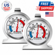 2 Pack Refrigerator Freezer Thermometer Large Dial Analog Thermometer Thermometer price