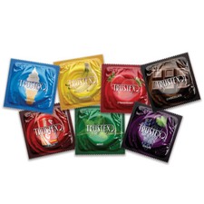 Trustex Assorted Flavors Flavored Lubricated Condoms - Choose Flavor & Amount Condoms price