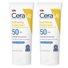 CeraVe Hydrating Sheer Sunscreen  Broad Spectrum SPF 30 for Face and Body 75ml Sun Creams and Lotions price