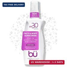 BU SPF 30 Sunscreen Spray for Face and Body, Non Aerosol Spray, Ultrafine WOWmis Sun Creams and Lotions price