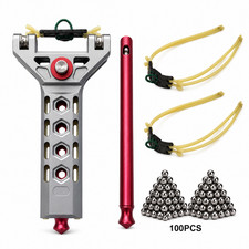 Professional Aluminum Slingshot for Adults 100 Steel Balls 2 Bands Kit Balls price