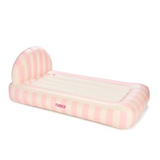 FUNBOY Light Pink Stripe 15"H Kids' Sleepover Twin Air Mattress Bed with Air Mattress price