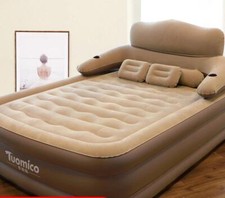 Inflatable High Raised with Pump & Pillow Set Double Queen Size Air Bed Mattress Air Mattress price