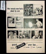 1943 Fleet's Chapstick Lip Guard Care Pocket Size Vintage Print Ad 37951 Lip Care / Protectors price