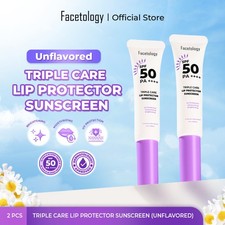 Triple Care lip sunscreen SPF50 PA++++ unflavored twinpack moisturizing Lip Care / Protectors price