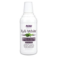 NOW Xyliwhite Neem  Tea Tree Mouthwash - 16 oz, Naturally Freshens Breath Mouthwash and Spray price