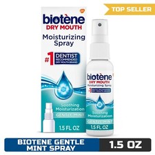 Biotene Dry Mouth and Fresh Breath Moisturizing Spray, Gentle Mint, 1.5 Oz Mouthwash and Spray price