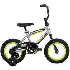 Huffy Rock It 12 Inch Kids Bike Boys Youth Bicycle Training Wheels Gray GreenNEW Kids' Bicycles price