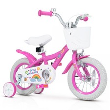 12 Inches Girls Bike for 3-8 Years Old w/Removable Training Wheels, Front Basket Kids' Bicycles price