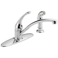 Delta Foundations 1-Handle Kitchen Faucet 1.8 GPM Chrome-Certified Refurbished Foundations price