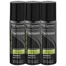 3-Pk TRESemme TRES TWO Hair Styling Spray 24H EXTRA FIRM CONTROL ~ Travel Size Hair Styling Spray price