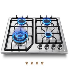 24 inch Gas Stove Top with 4 Burner Built-in Gas Cooktop Stainless Steel NG/LPG Built-in Cooktops price