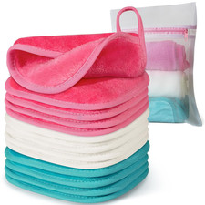 Makeup Remover Cloth, 6" X 6" Make up Towels Reusable Face Cloth for Washing Fac Makeup Removers price