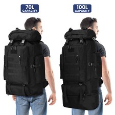 100L Outdoor Hiking Military Tactical Backpack Rucksack Camping Trekking Bag US Backpack (Outdoor) price