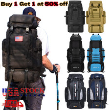 80L/100L Outdoor Hiking Military Tactical Backpack Camping Rucksack Trekking Bag Backpack (Outdoor) price