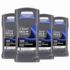 Dove Men+Care Deodorant Stick 4 Count Stain Defense Cool for Men, Anti-White Mar Stick Deodorants price