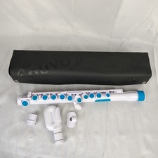 Nuvo jFlute 2.0 White Blue Plastic Beginner Wind Instrument With Case C1 Wind Instruments price