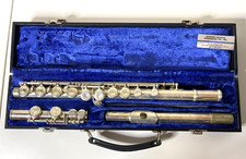 E.L. DeFord Elkhart I Silver Plated Flute w/ Original Case Band Wind Instrument Wind Instruments price
