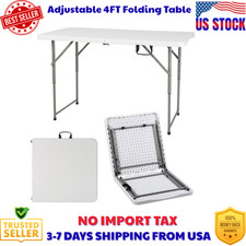 4Ft Camping Folding Table Portable 3 Adjustable Height Office Camping Picnic BBQ Camping & Picnic Table price
