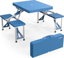 VINGLI 4ft Foldable Camping Picnic Table 4 Seats Aluminum Frame Camping & Picnic Table price