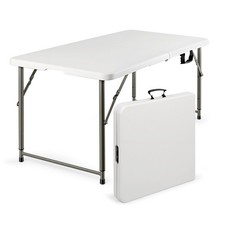 4Ft Camping Folding Table Portable 3 Adjustable Height Office Camping Picnic BBQ Camping & Picnic Table price